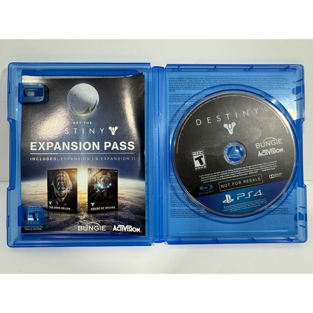 Activision Destiny Video Game PS4 OS Blue Good First Person Shooter Bungie - Picture 2 of 4